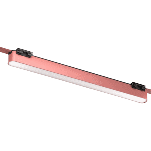 Energy-efficient LED linear light fixture for commercial interiors.