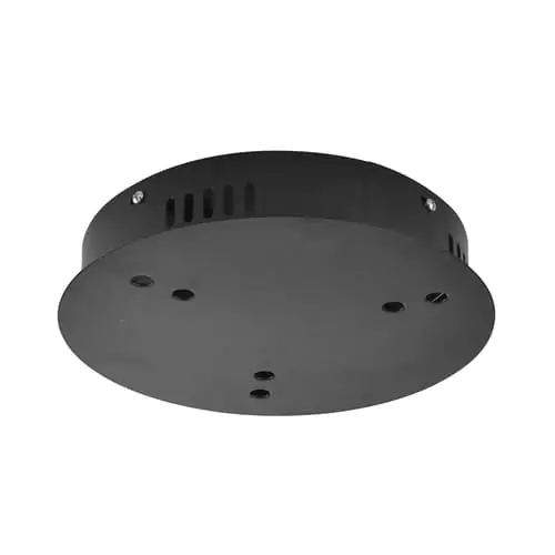 High-quality black commercial LED ceiling light fixture for professional lighting applications.