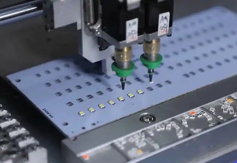 High-precision LED lighting manufacturing process at iLightin, a top professional commercial lighting company.