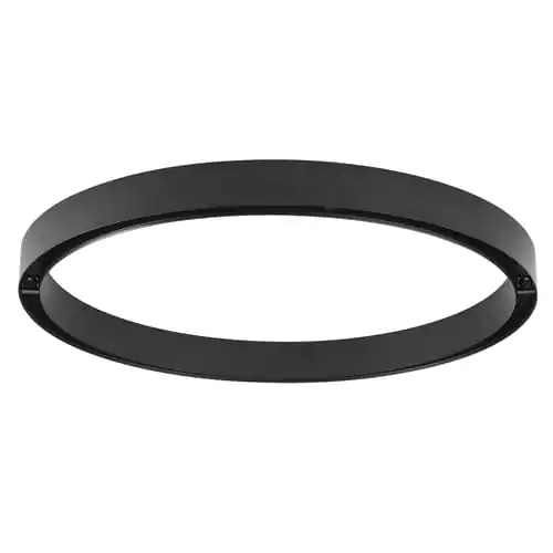 High-quality black LED ceiling ring light for commercial spaces.