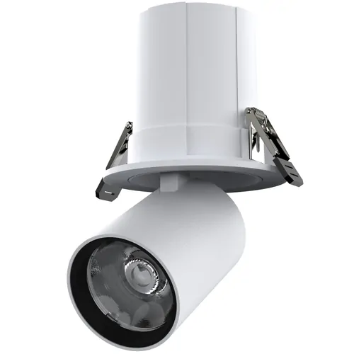 Adjustable LED track lighting fixture for commercial spaces.