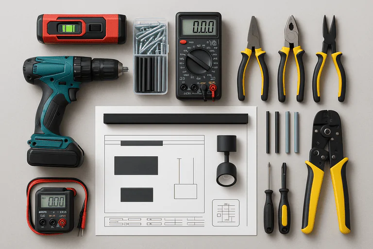 magnetic light install tool kit